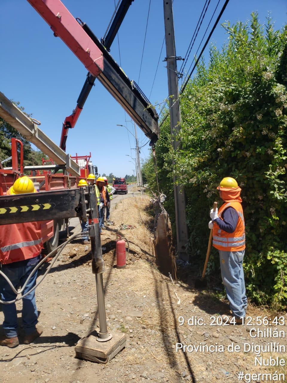 Instalación de Red Eléctrica Rural - Sector Los Aromos